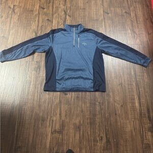Callaway Blue Pullover Sweater Men Large Polyester, Preowned Opti Dri Golf
